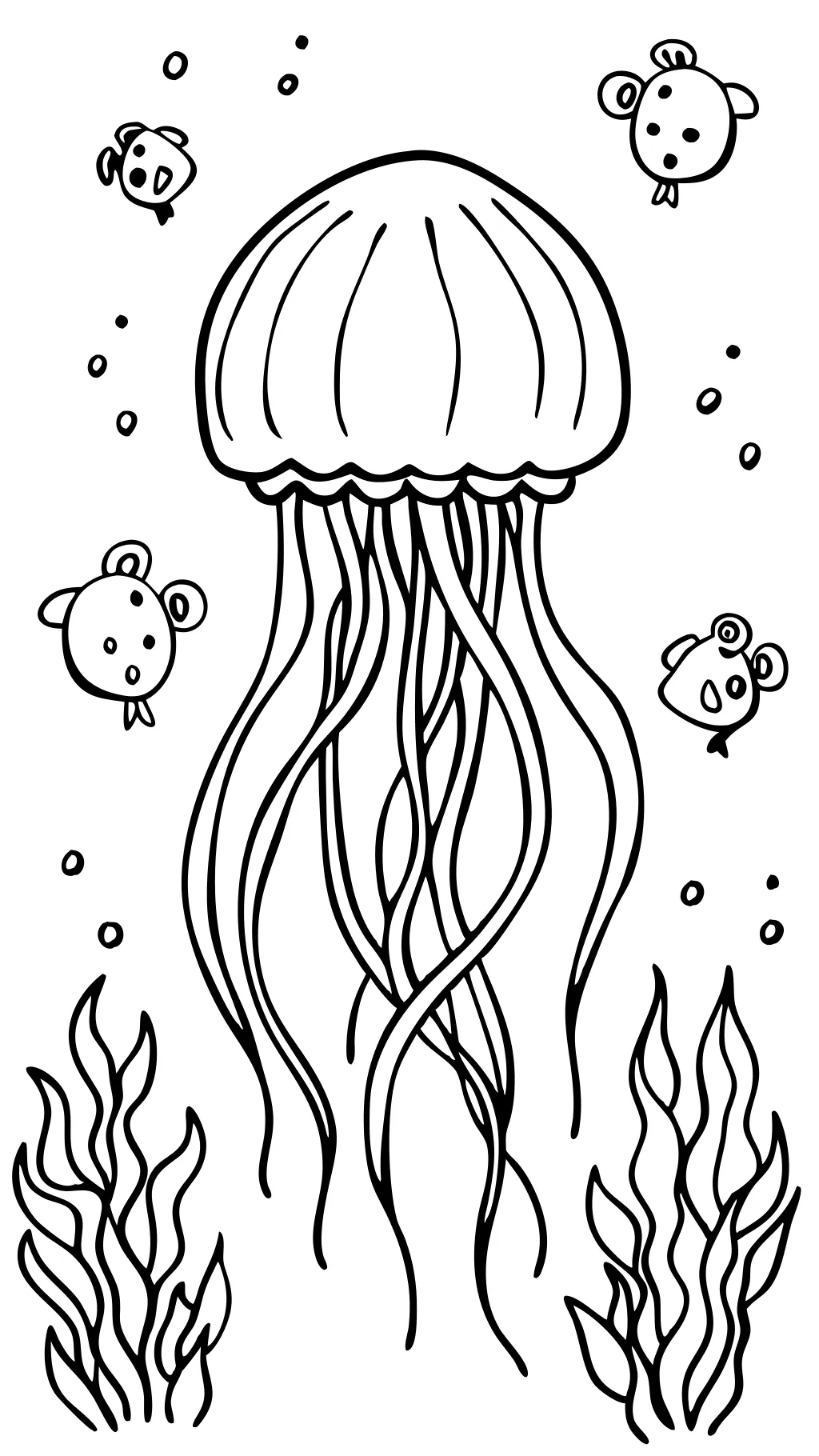 coloring pages jellyfish